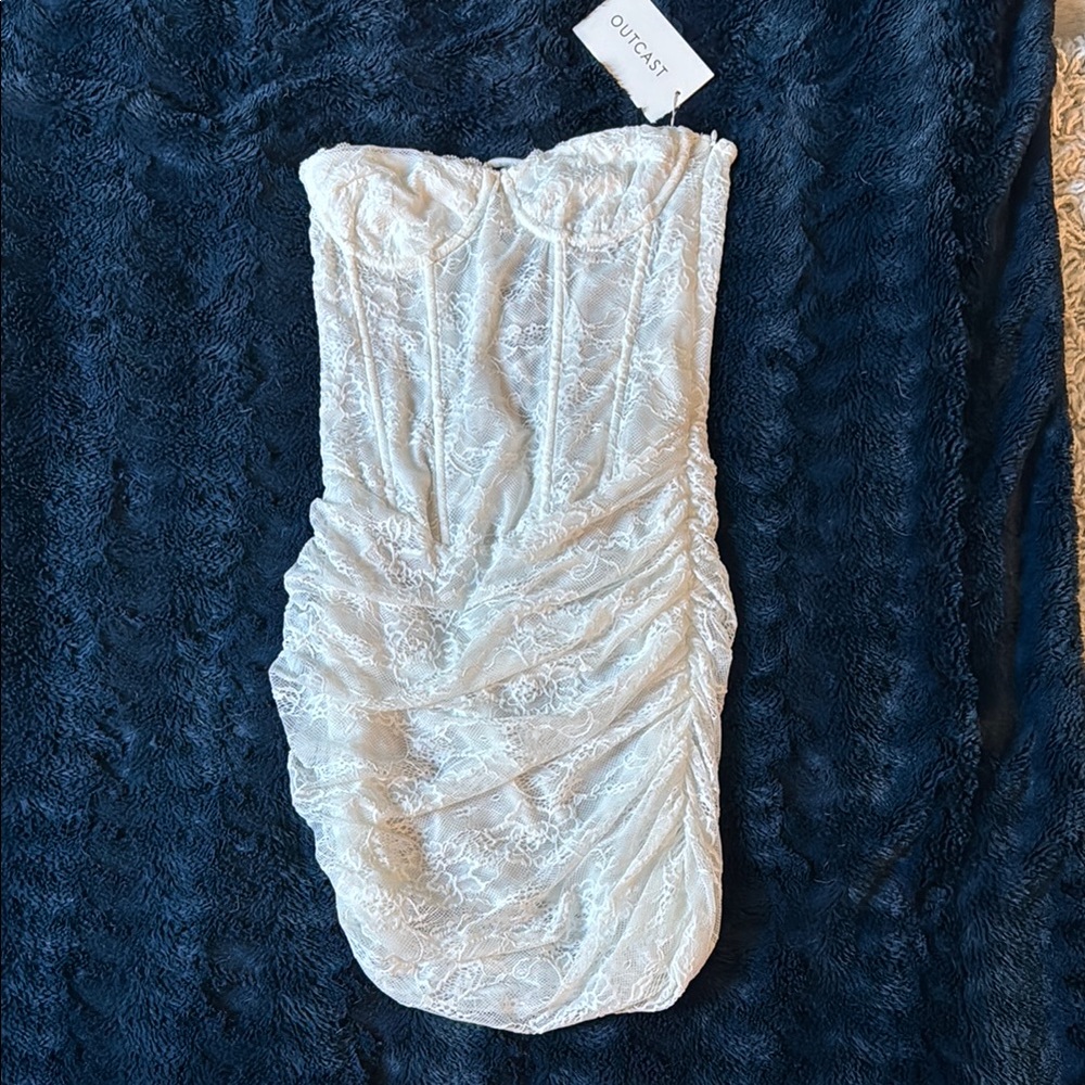 Outcast White Lace Mini Dress